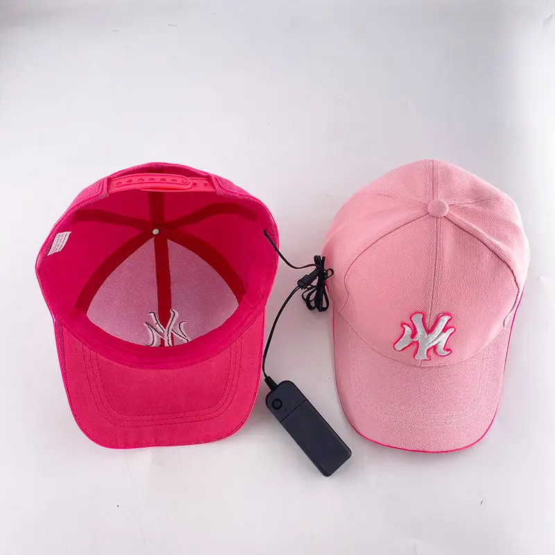 Pink My Letter Cap with LED Light for Men Women Night Running Outdoor — feature 14