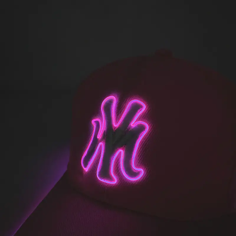 Pink My Letter Cap with LED Light for Men Women Night Running Outdoor — feature 8
