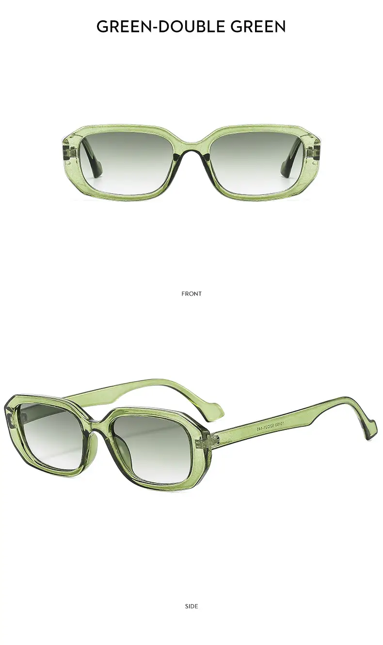 Green Retro Casual Sunglasses for Men Women — feature 17