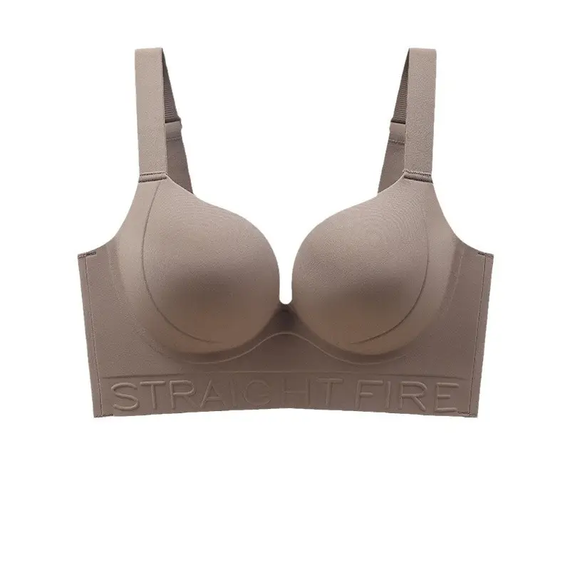 Underwear Underwear for Women's Large Chest and Small Gathered Anti-sagging plus size Adjustable Straightening Bra