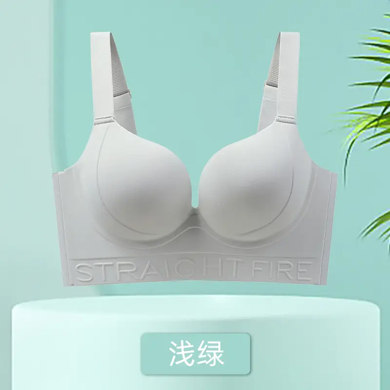 Underwear Underwear for Women's Large Chest and Small Gathered Anti-sagging plus size Adjustable Straightening Bra