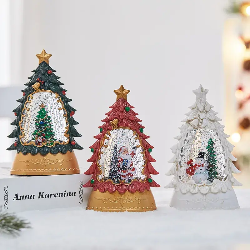 Christmas Oil Lamp with LED Light & Tree Design - Image 5