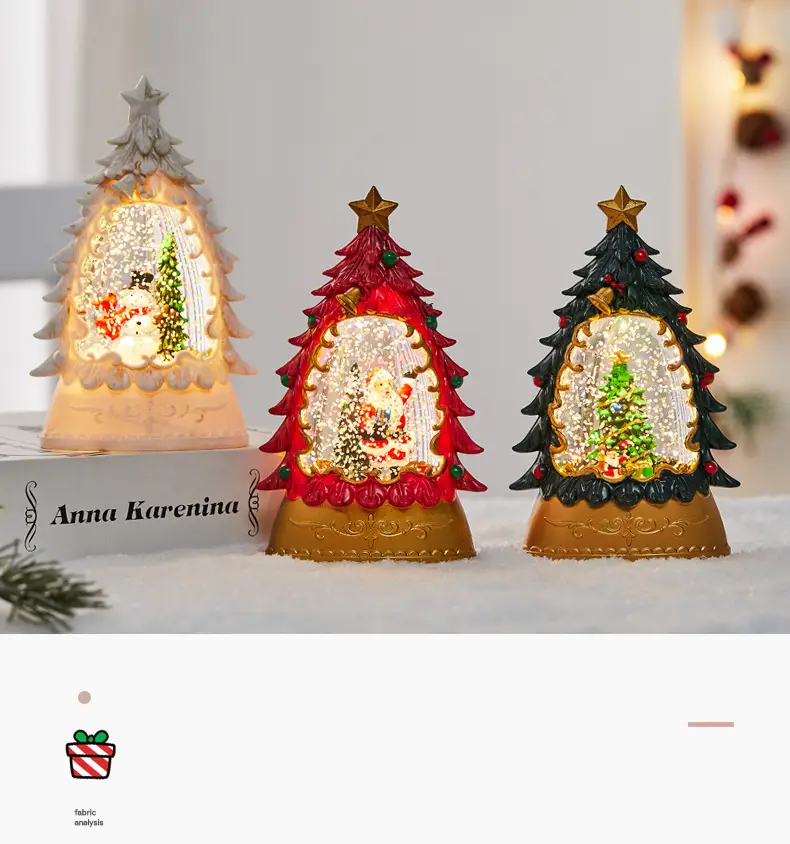 Christmas Oil Lamp with LED Light & Tree Design — feature 1