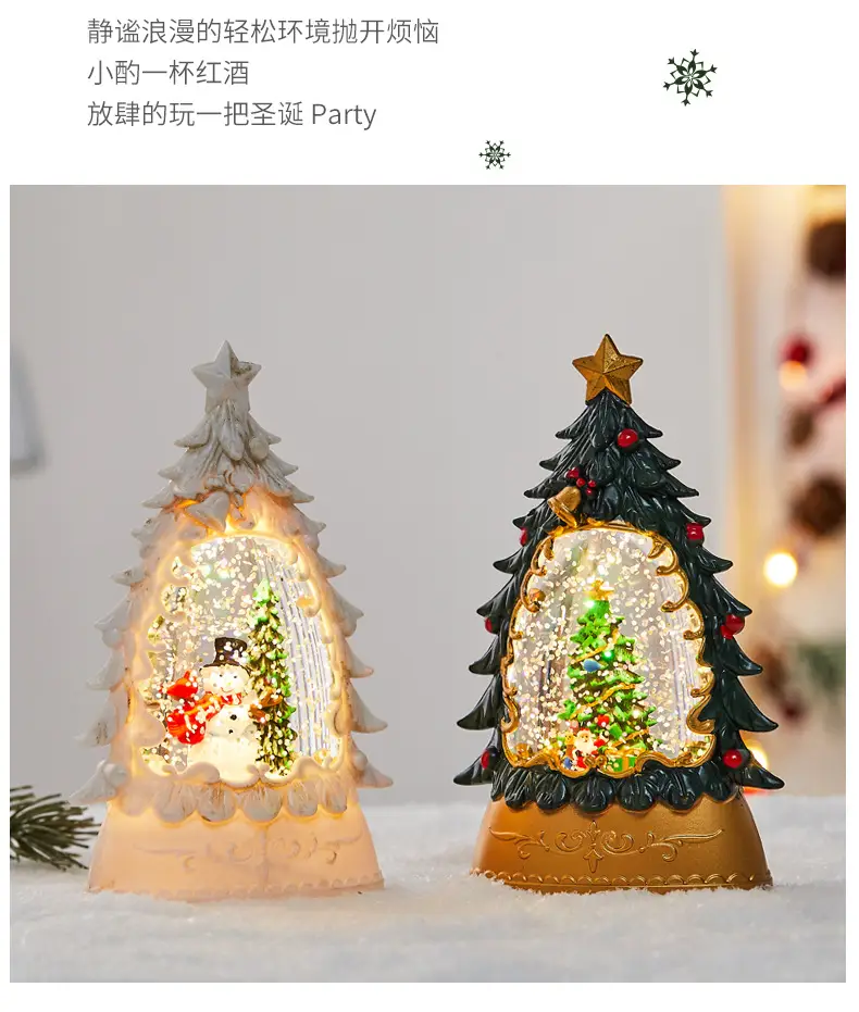 Christmas Oil Lamp with LED Light & Tree Design — feature 3