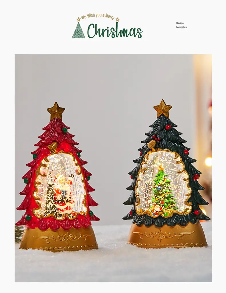 Christmas Oil Lamp with LED Light & Tree Design — feature 7