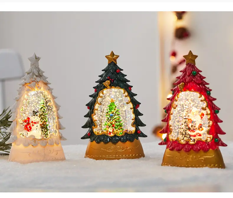 Christmas Oil Lamp with LED Light & Tree Design — feature 8