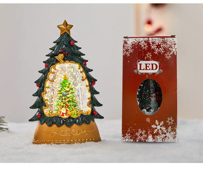 Christmas Oil Lamp with LED Light & Tree Design — feature 9