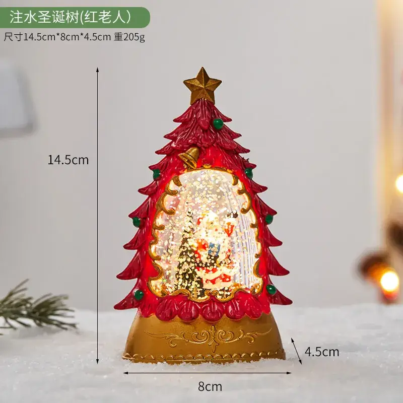 Christmas Oil Lamp with LED Light & Tree Design - Image 2