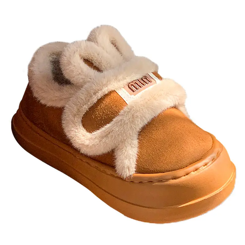 Cute Rabbit Cotton Slippers for Women, Winter Warm New Style Indoor Home Plush Closed-Back Cotton Shoes for Outdoor Wear - Image 8