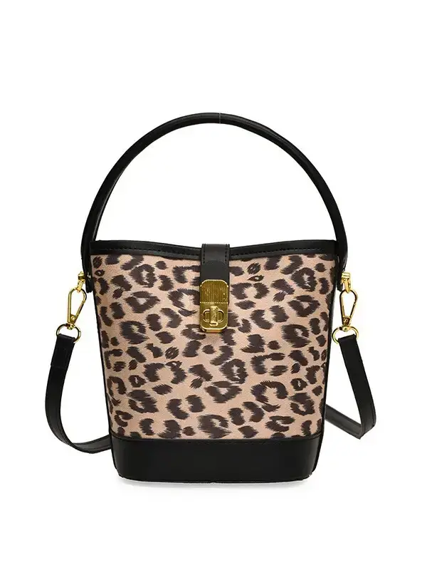 Leopard Print Shoulder Messenger Bag Women 2024