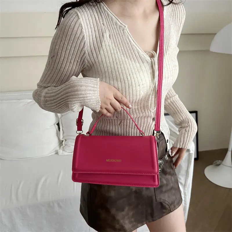 Orange Square Shoulder Bag for Women 2024 - Image 8