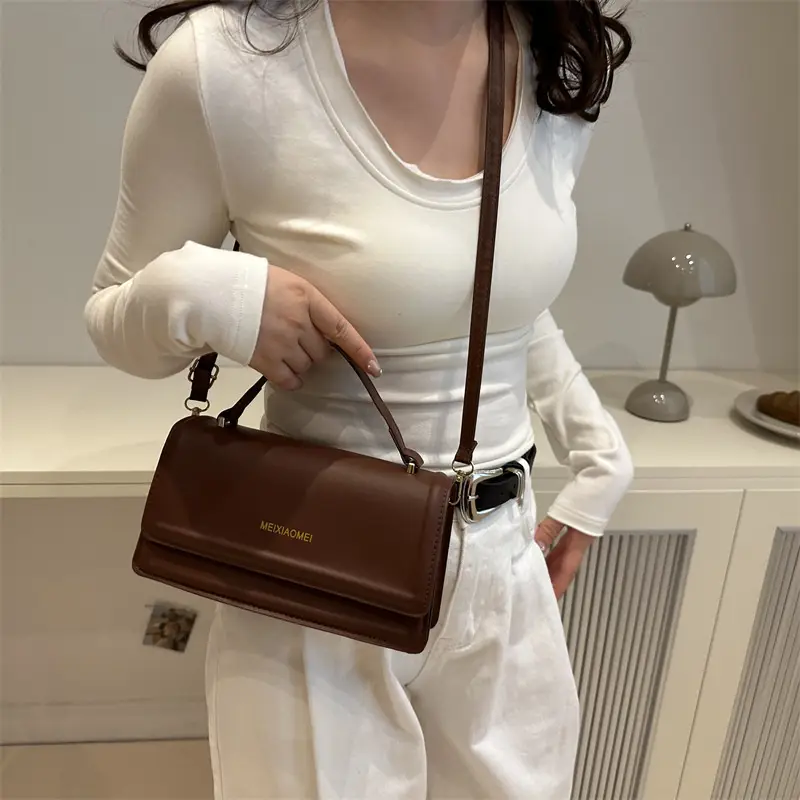 Orange Square Shoulder Bag for Women 2024 - Image 9