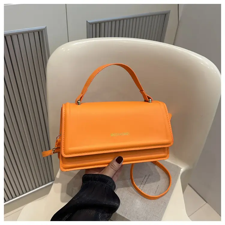 Orange Square Shoulder Bag for Women 2024 - Image 4