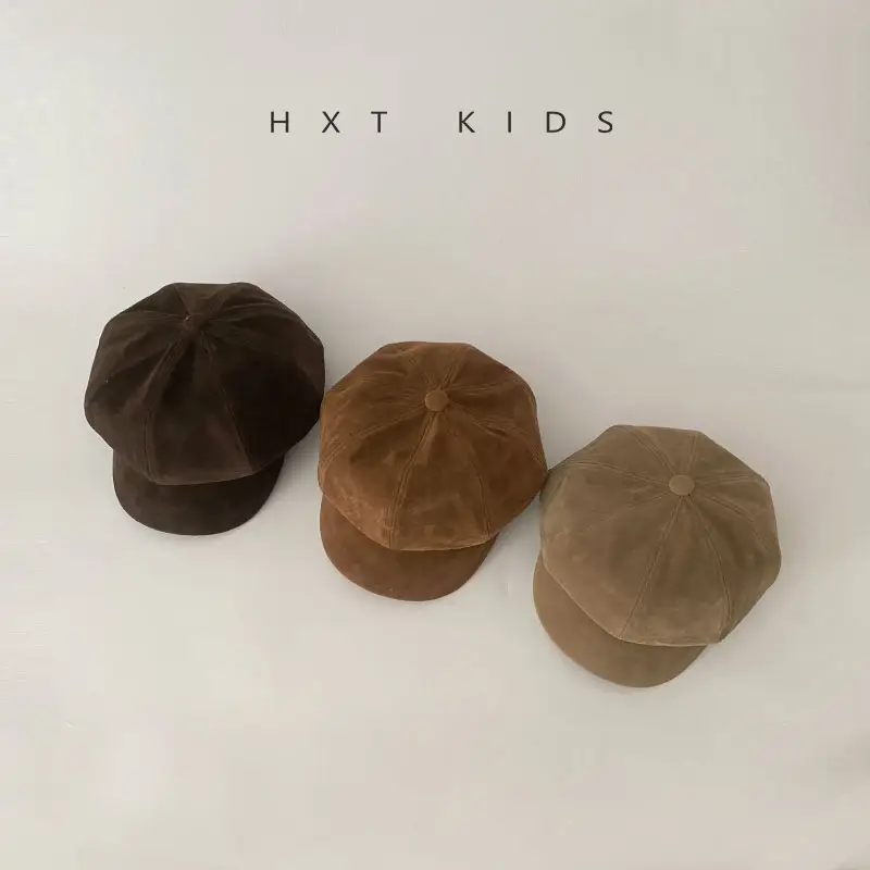 Children's Cap Autumn Winter Vintage Anti-Wearing Beret Ins Stylish Trendy - Image 7