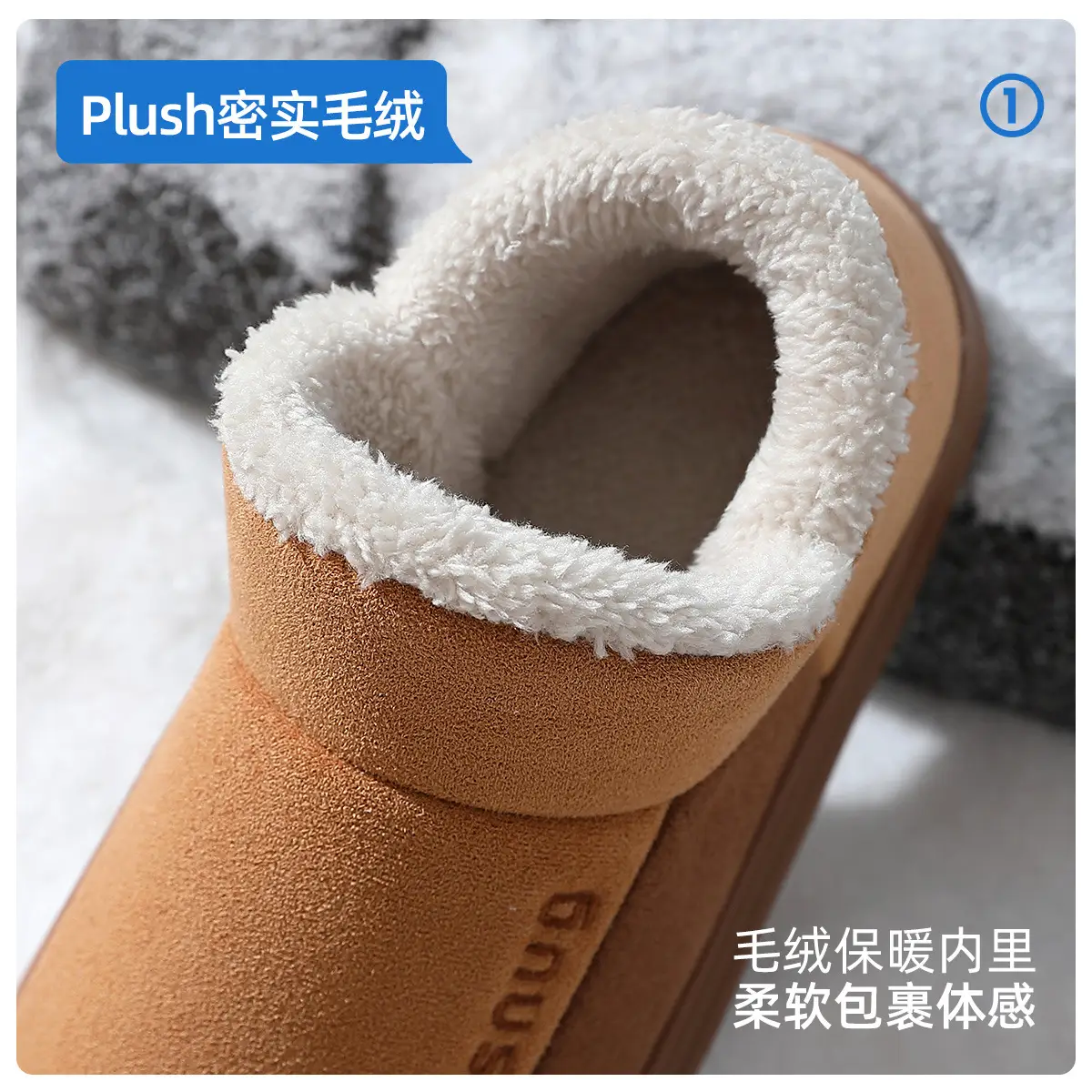 Women Pink Winter Warm Cotton Slippers 2024 - Image 7