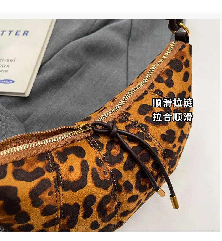Retro Leopard Print Shoulder Crossbody Bag Women Large Capacity — feature 4