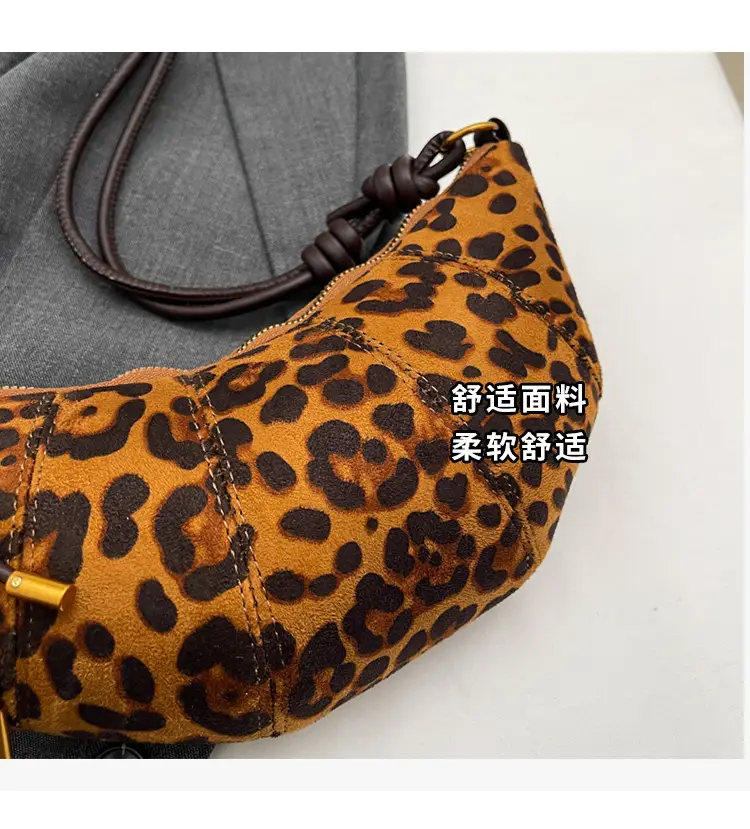 Retro Leopard Print Shoulder Crossbody Bag Women Large Capacity — feature 6