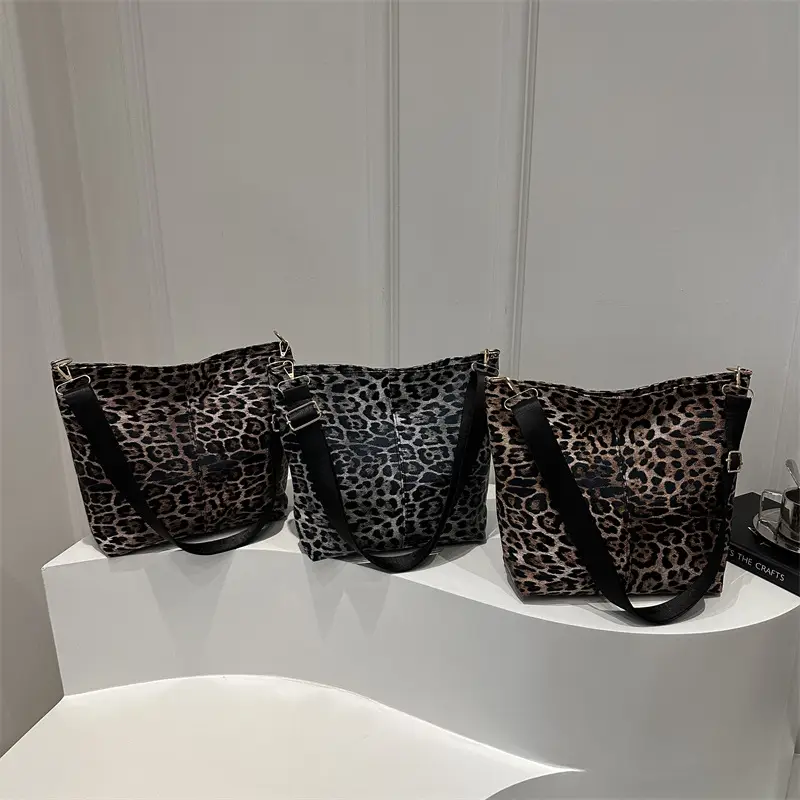 Japanese Style Leopard Print Crossbody Bag for Women - Image 7