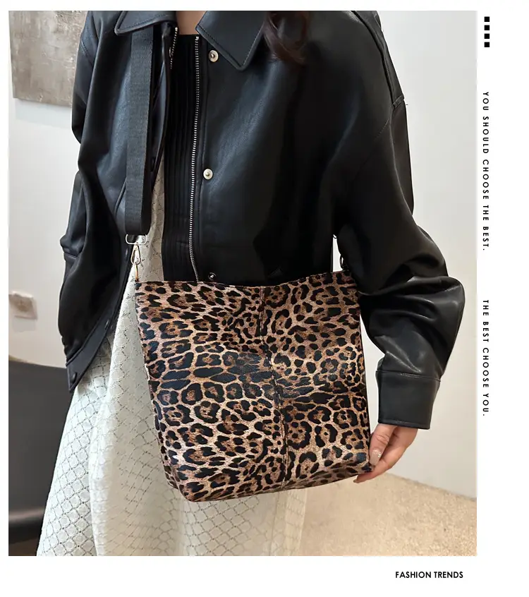 Japanese Style Leopard Print Crossbody Bag for Women — feature 1