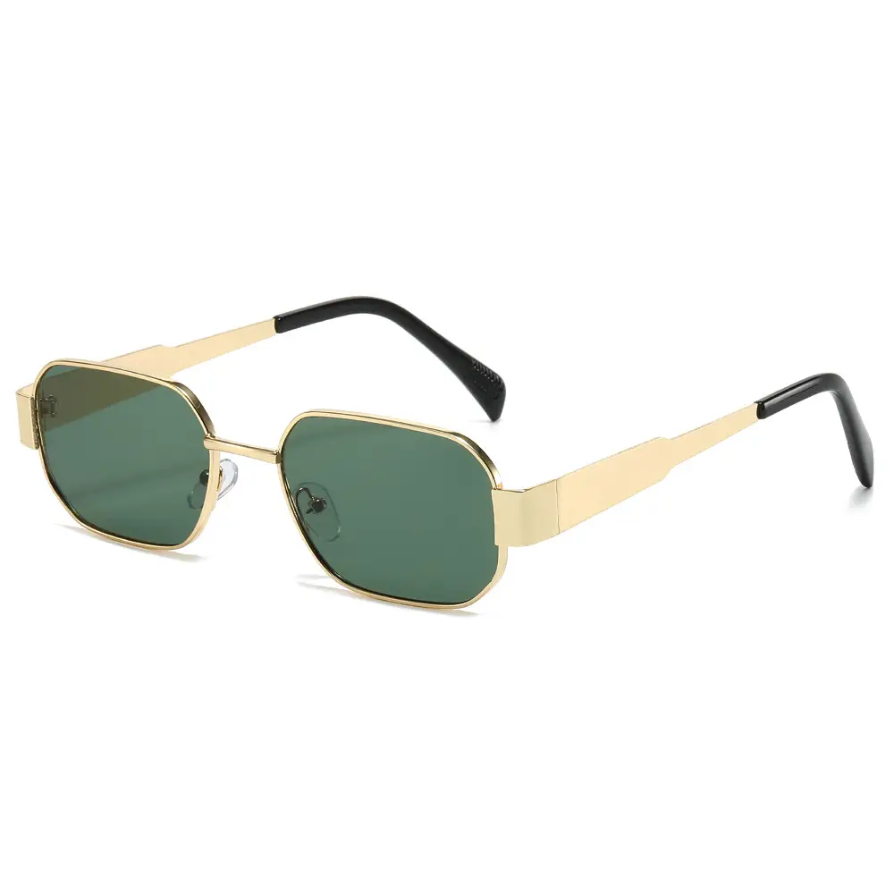 Cross-border Retro Polygon Metal Sunglasses Women's UV Protection