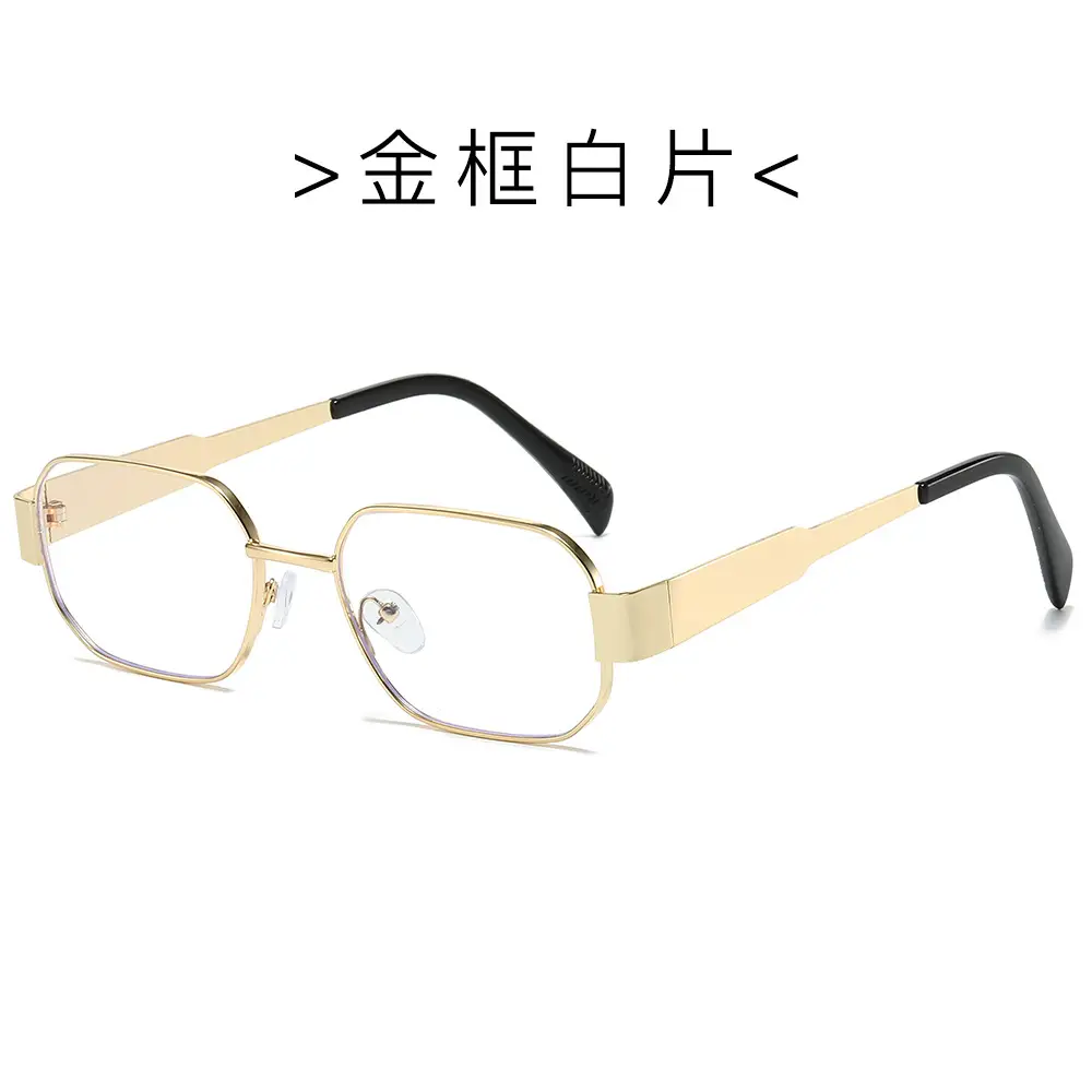 Cross-border Retro Polygon Metal Sunglasses Women's UV Protection
