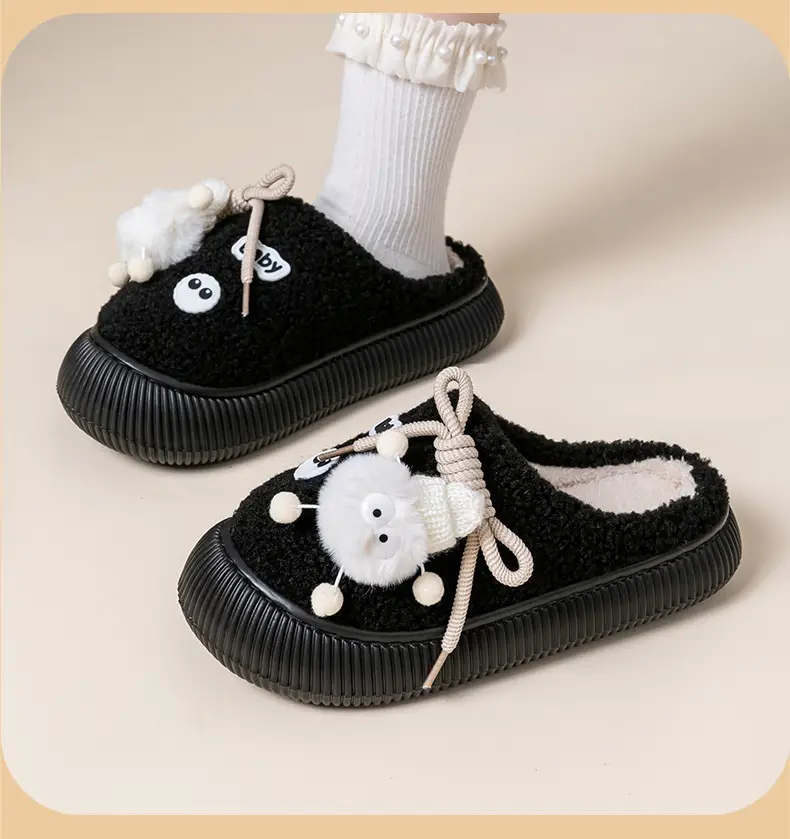 2024 Plush Cartoon Shoes for Men Women Anti-Collision Cotton — feature 14