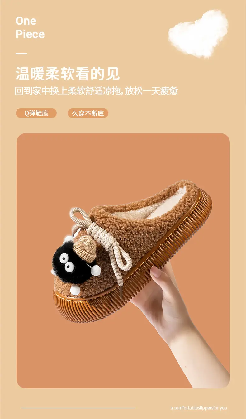 2024 Plush Cartoon Shoes for Men Women Anti-Collision Cotton — feature 5
