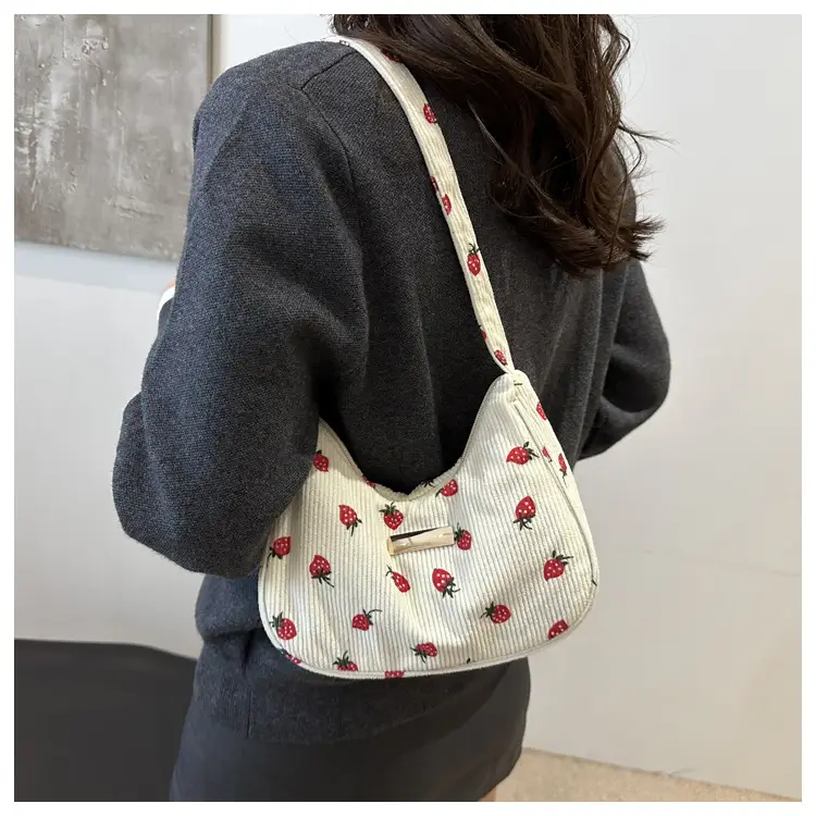 2024 Velvet Shoulder Bags with Floral & Polka Dot Design — feature 12