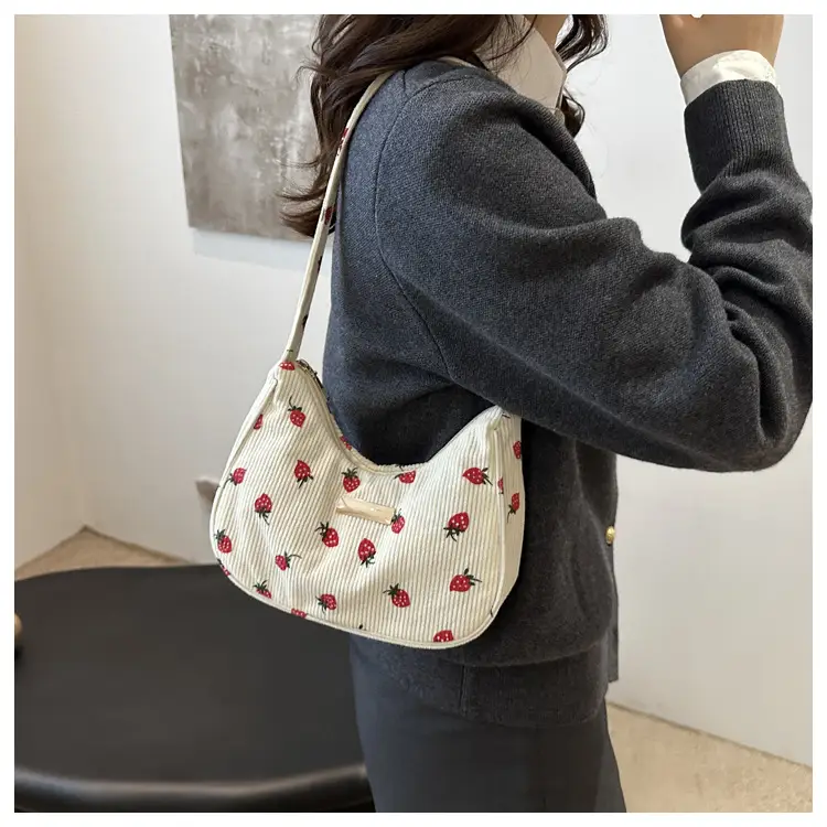 2024 Velvet Shoulder Bags with Floral & Polka Dot Design — feature 13