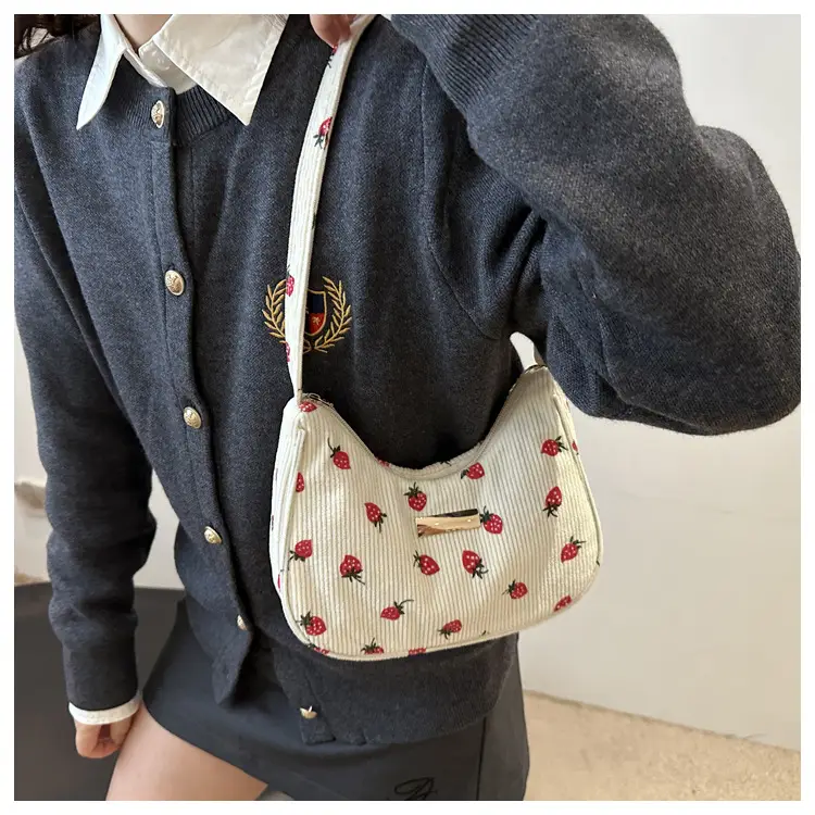 2024 Velvet Shoulder Bags with Floral & Polka Dot Design — feature 14
