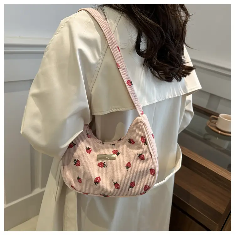 2024 Velvet Shoulder Bags with Floral & Polka Dot Design — feature 16