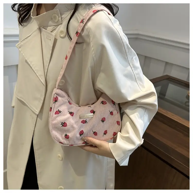 2024 Velvet Shoulder Bags with Floral & Polka Dot Design — feature 17