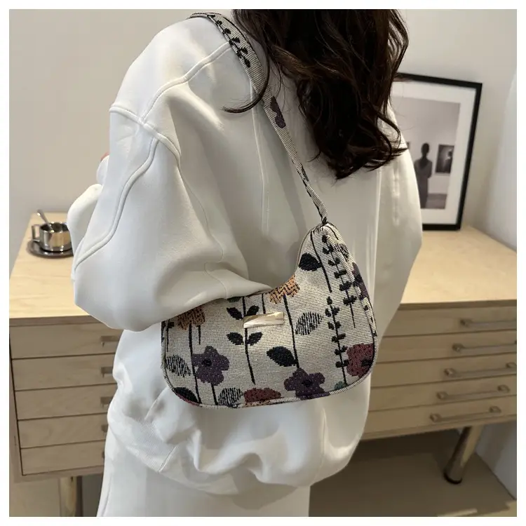 2024 Velvet Shoulder Bags with Floral & Polka Dot Design — feature 18