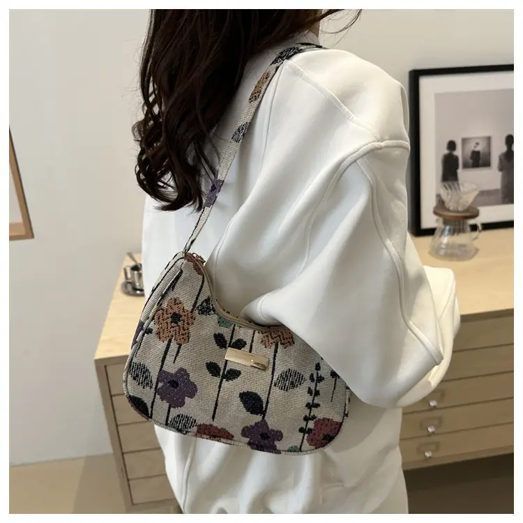 2024 Velvet Shoulder Bags with Floral & Polka Dot Design — feature 20