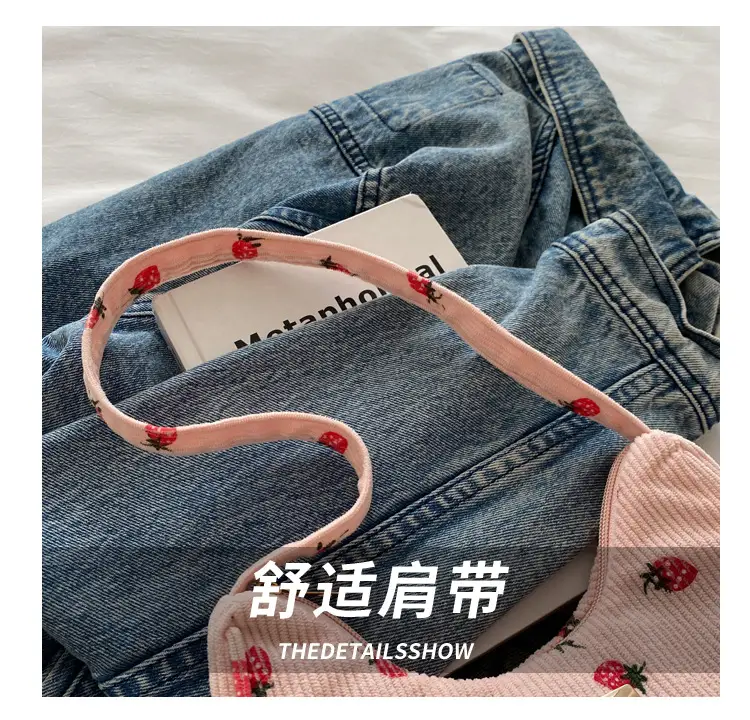 2024 Velvet Shoulder Bags with Floral & Polka Dot Design — feature 6