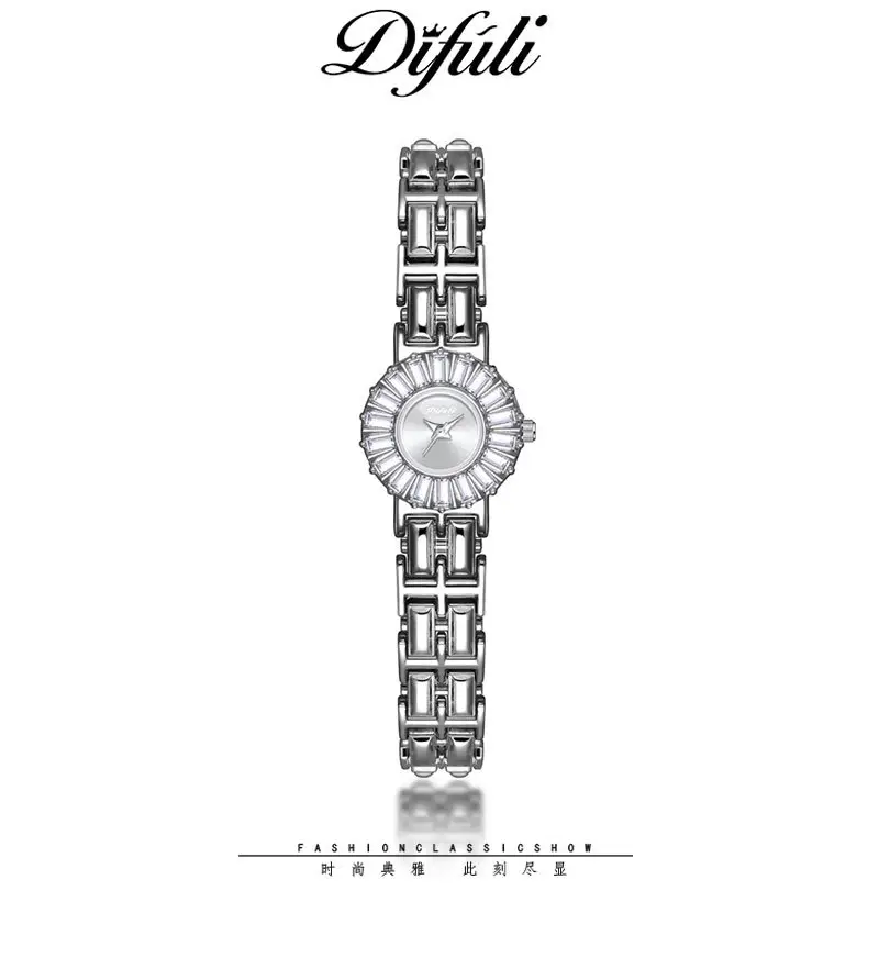 Women's Classic Silver Quartz Wristwatch with Diamond Dial — feature 3