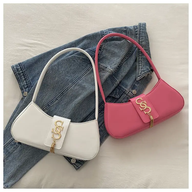 Pink Leather Shoulder Bag for Women 2024 Trendy Fashion β feature 25