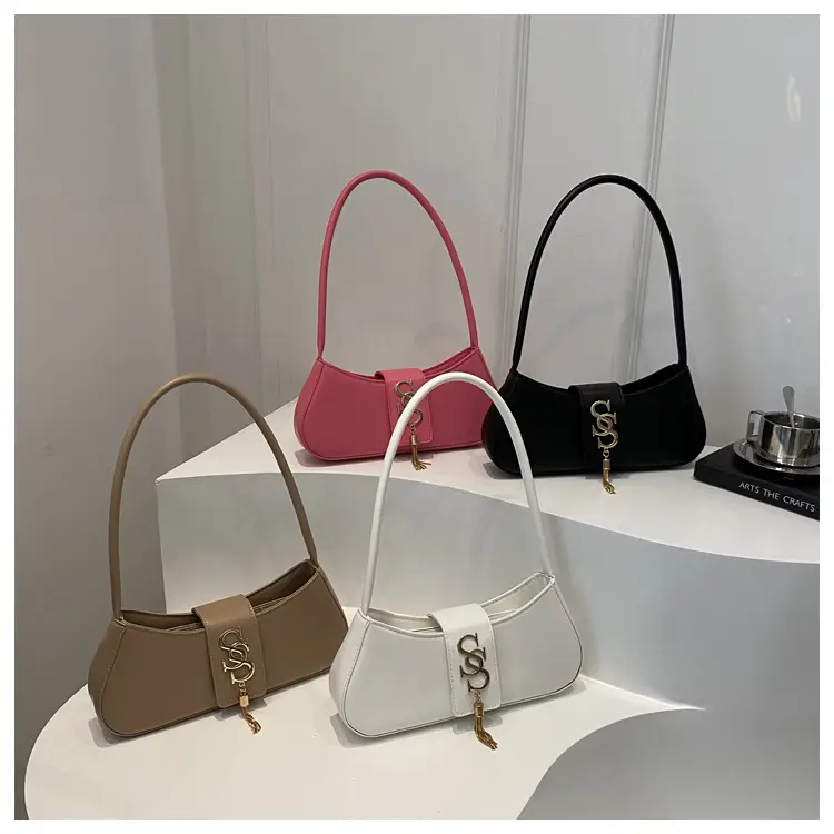 Pink Leather Shoulder Bag for Women 2024 Trendy Fashion β feature 43