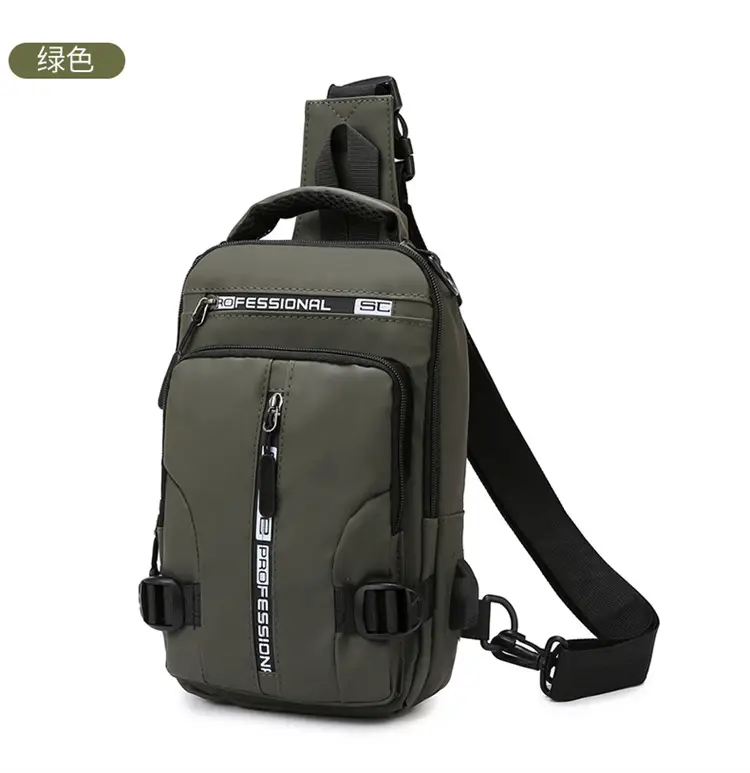 Men's Waterproof Shoulder Crossbody Bag Black — feature 16