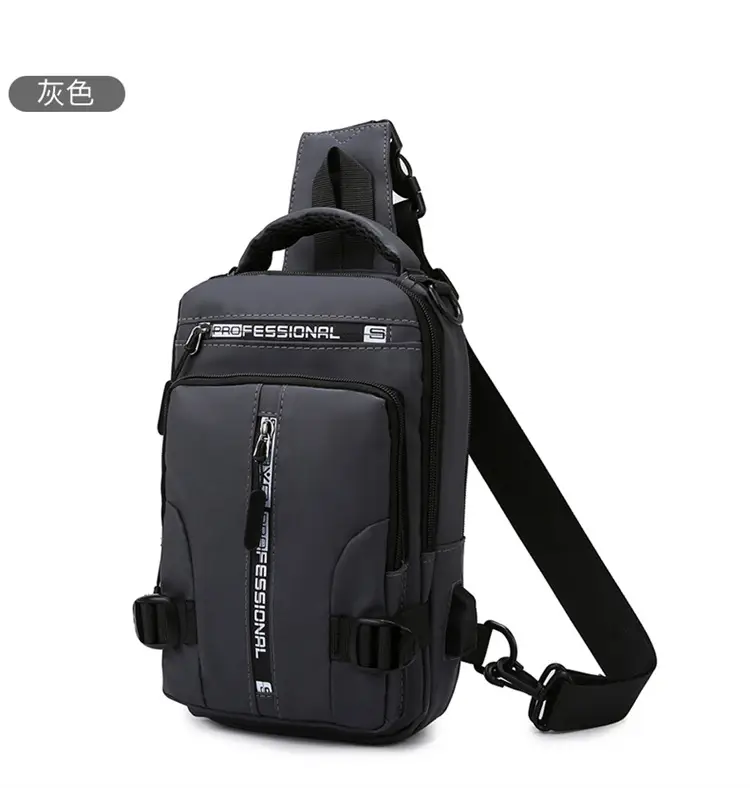 Men's Waterproof Shoulder Crossbody Bag Black — feature 18