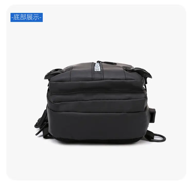 Men's Waterproof Shoulder Crossbody Bag Black — feature 23