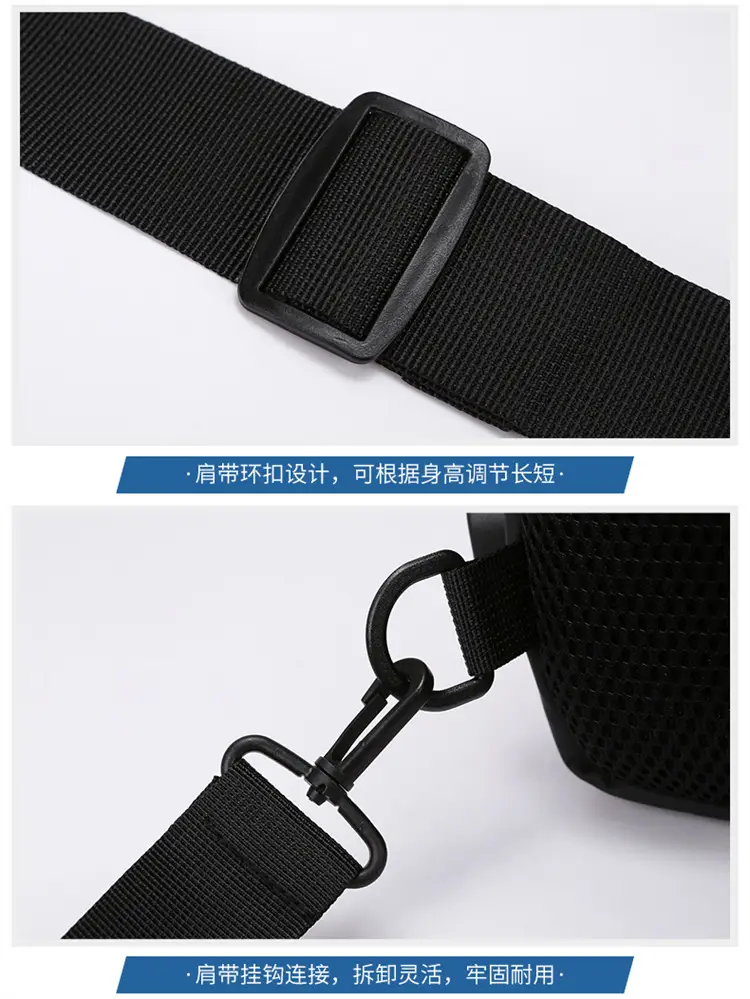 Men's Waterproof Shoulder Crossbody Bag Black — feature 25