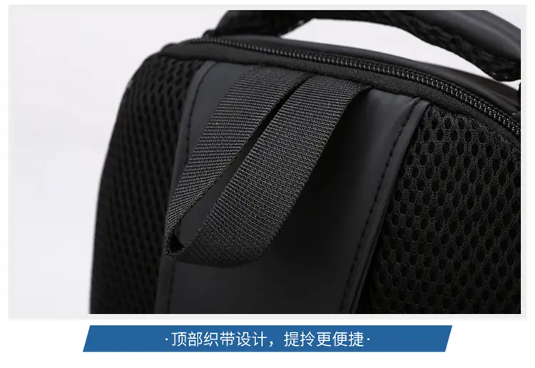 Men's Waterproof Shoulder Crossbody Bag Black — feature 27
