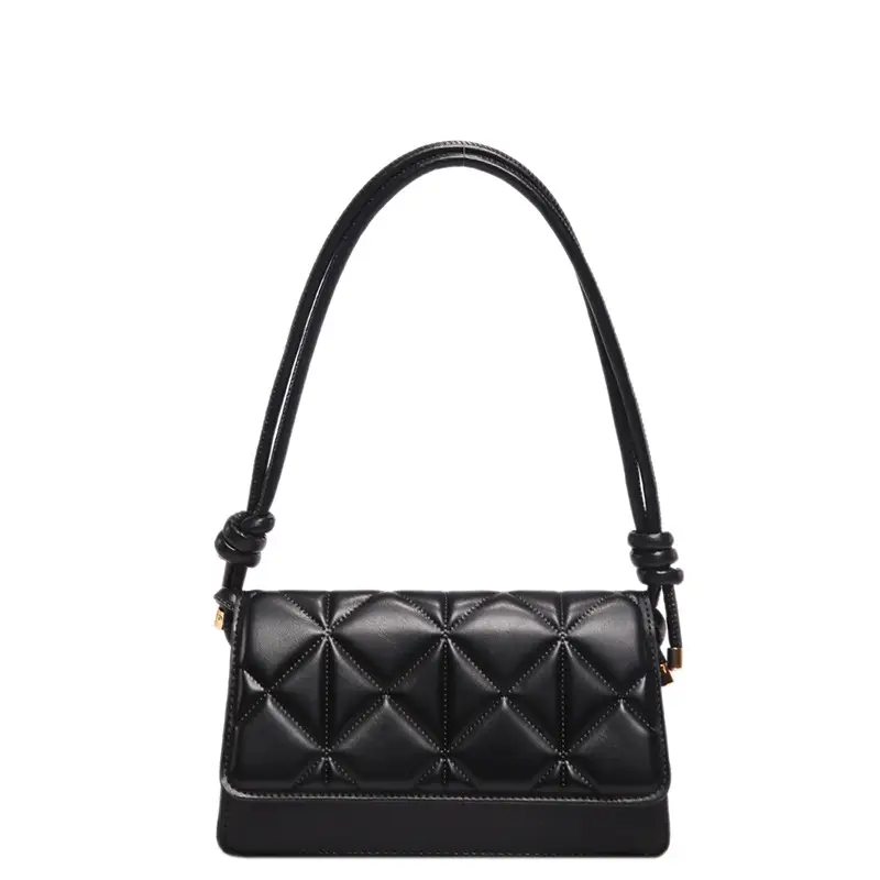 Women's French Niche Quilted Shoulder Bag Beige 2024 - Image 10