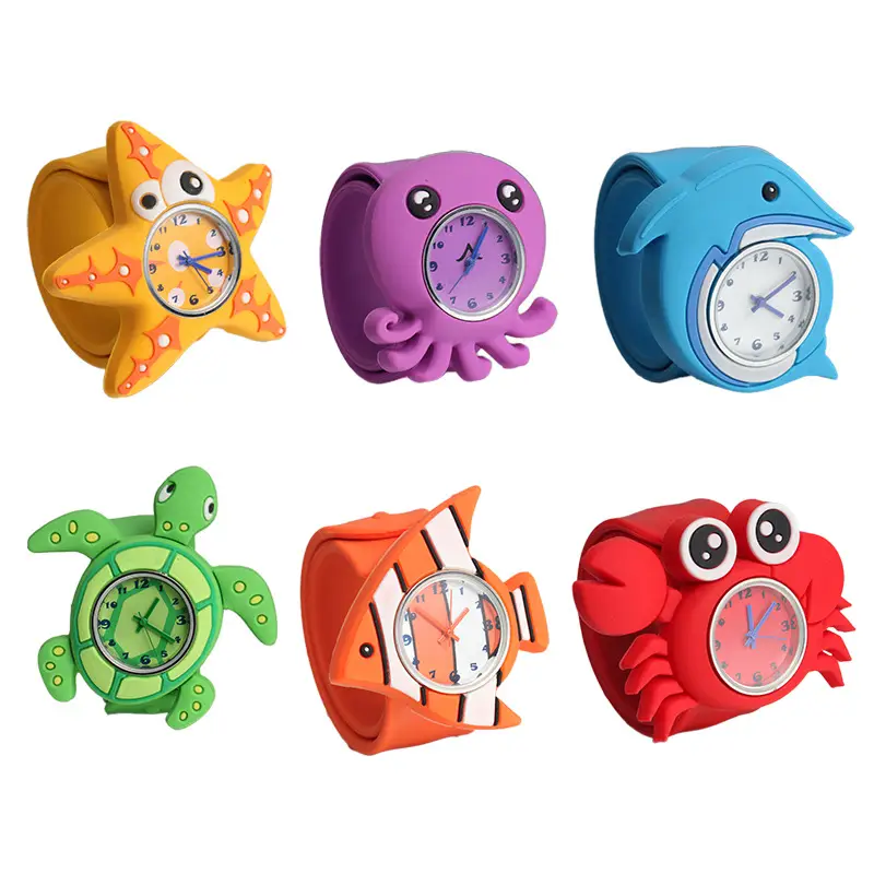 Cartoon Kids Silicone Analog Watch Red Blue - Image 13