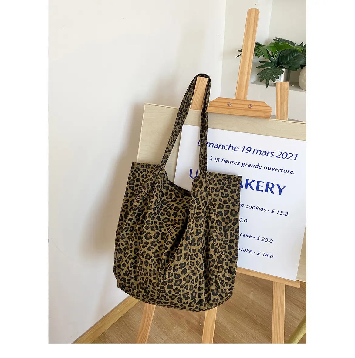 Vintage Leopard Print Shoulder Bag for Women Large Capacity — feature 2