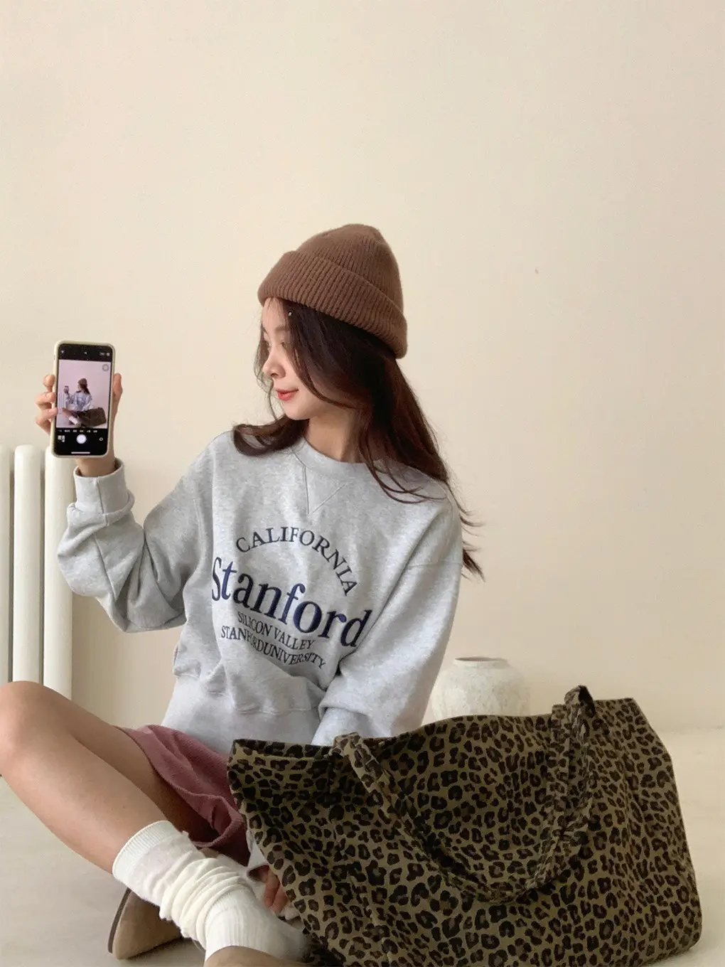Vintage Leopard Print Shoulder Bag for Women Large Capacity — feature 7