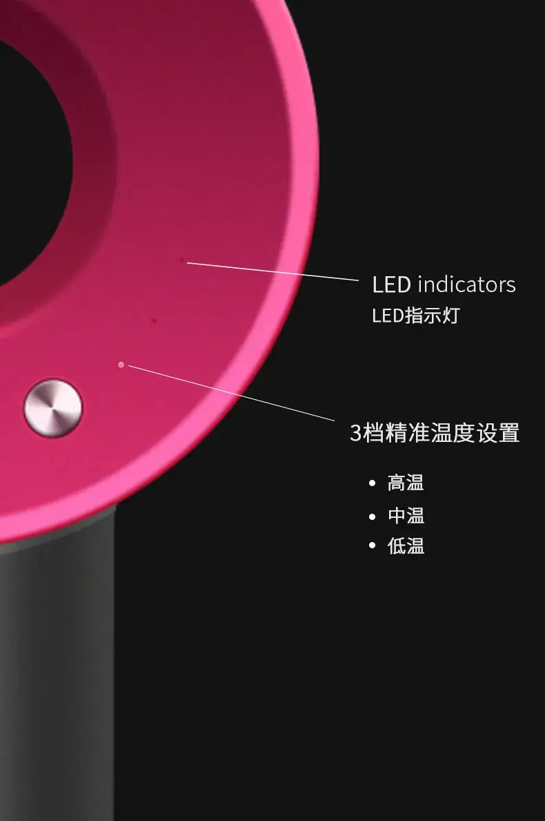 High-Speed Hair Dryer with Negative Ion Bladeless Design — feature 15