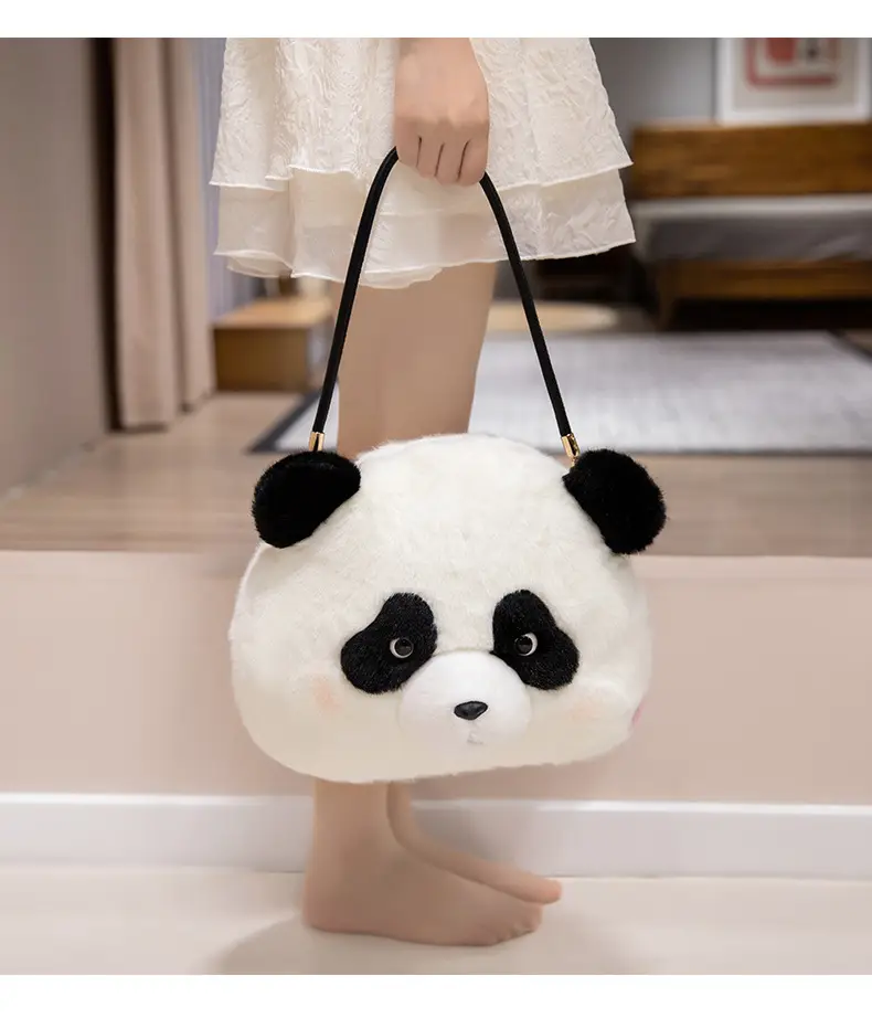 Cute Plush Panda Crossbody Bag for Women Winter — feature 18