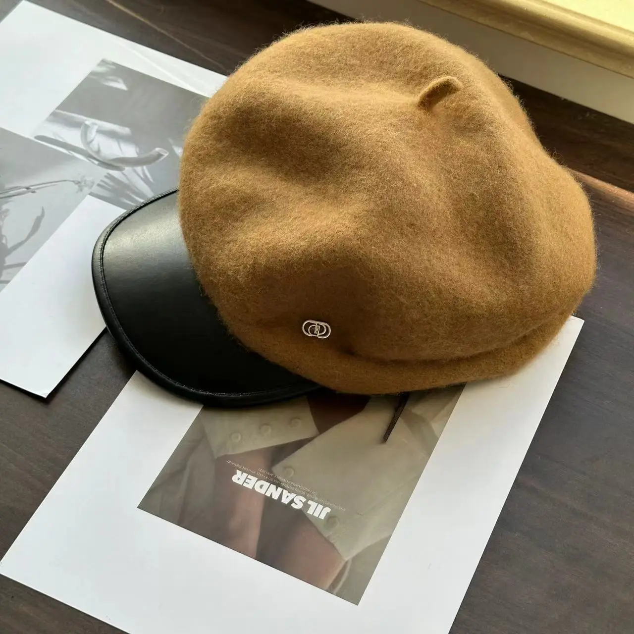 Black Wool Octagonal Hat for Kids Winter Autumn Korean Style — feature 26